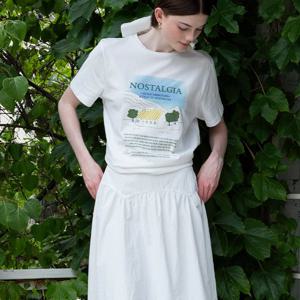 [플랙진]여성 노스텔지아 반팔 티셔츠(PWTF3RSL06W)