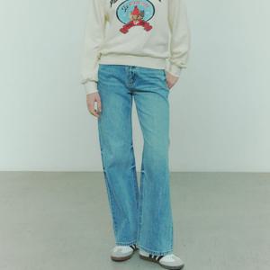 [플랙진]여성 플레어 데님팬츠 M06 미드 워시드(PJTF5LCK065)