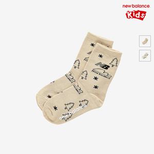 [뉴발란스키즈] NK8EFF104U(35) 베이지 패턴 장목 양말