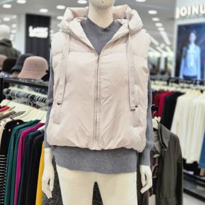 [조이너스]여성 브랜드 24신상 후드 오리털 패딩 베스트JEW0WIV0