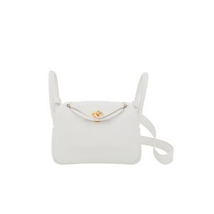 [엘러브] 에르메스 미니린디19 화이트 금장 U각인 5HB0386