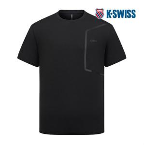 [케이스위스] 남성 바이스 라인 포인트 반팔티 1KSTSMU002_BK