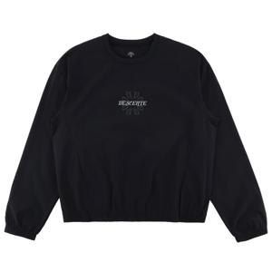 데상트 여성 우븐 맨투맨 SP322TWH73BLK