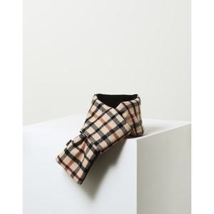 [닥스ACC] [선물포장/쇼핑백동봉] 남성 브라운 체크 울 머플러 DBMU5F961