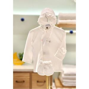 압소바 HK(출산선물)리본코튼모달배냇저고리 모자 손싸개세트(25FW신상품) (3A2D10102)