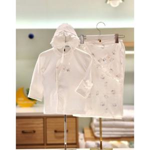 압소바 HK(출산선물)리본코튼모달배냇저고리 속싸개 모자세트(25FW신상품) (A2D10102B)