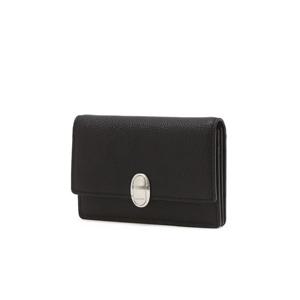 [질스튜어트] 블랙 가죽 오발 장식 아코디언 카드지갑 JAWA5F112