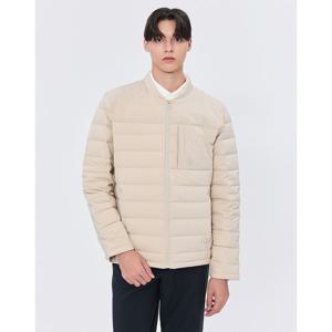 헤지스 골프 남성 24FW 스테디셀러솔리드 덕다운 패딩 점퍼 (BEIGE) WPJU4D702I1