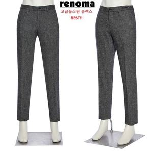 [레노마캐주얼]가을겨울 고급울혼방 허리밴딩 다크그레이 스판슬랙스RPCP52AAS LDA