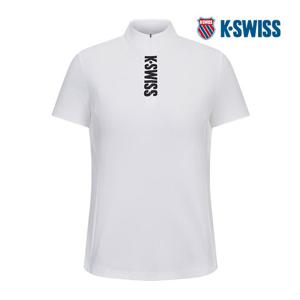 [케이스위스] 여성 다이아몬드 자카드 반팔티 1KSTSMU509_WH