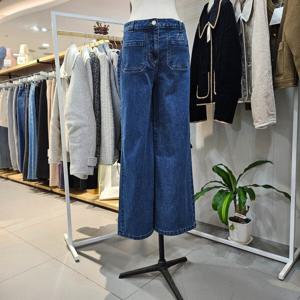 [르샵]포인트 포켓  와이드  데님팬츠  (U1F22DSL030)_BP