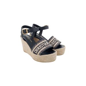 [엘러브] 디올 디웨이 웨지힐 샌들 36 딥블루 5ET1285