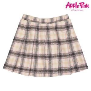 [애플핑크]선염체크 플리츠 스커트 (APT0R601GSP)