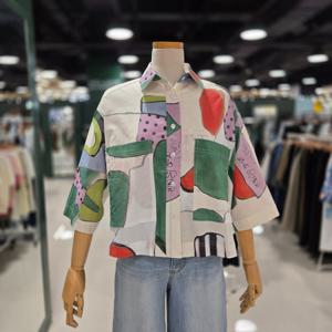 [멜로디가든]수박 남방 (M25M5B119 아이보리)