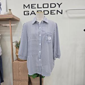[멜로디가든]여름 셔츠 롱체크 남방 M25M4B142_SH