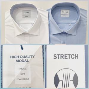 [예작]예작 슬림핏/모달스판/배색/반팔 YJEMBS255 WH BL_US