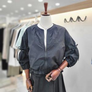 [비지트인뉴욕]라운드넥 셔링퍼프소매 썸머점퍼 VB4JP41v_US