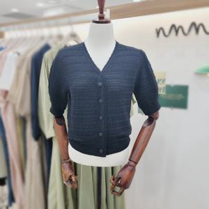 [비지트인뉴욕]퍼프숏 브이넥 슬리브 반팔가디건 VA5GD35 o_US