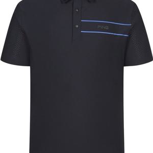 [핑]남성 타공 카라 반팔 티셔츠 111E2TO381_DG