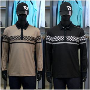 [팜스프링스]체커보드 남성 티셔츠 stsm224107_DG