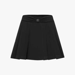 페어라이어 여성 리본 벨트 와이드 플리츠 스커트 (블랙)