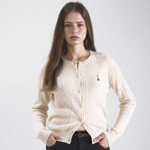 [후아유][여성] Steve High Gauge Wool Cable Cardigan WHCKF4801F