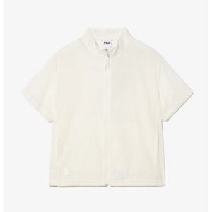 휠라 W 경량 립스탑 반팔 바람막이 FS2JKH2154F OWH