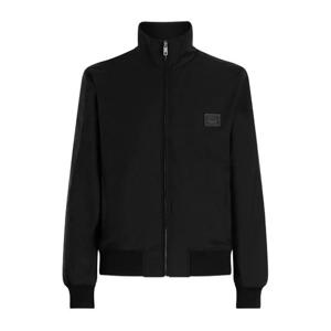 돌체앤가바나 로고 패치 집업 봄버 재킷 G9BSLTFURK8 N0000 N00