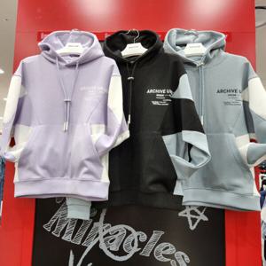 [인터크루]루즈핏컬러블록후드풀오버 ITX1XH01A0_CC