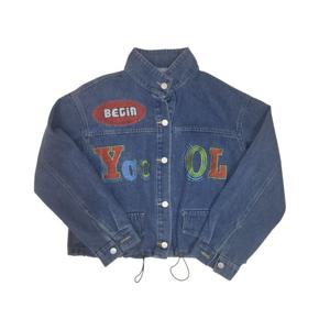 [르니앤맥코이(여성)]차이나 카라 밑단 쪼임 영포인트 청자켓(MM10JK702HJY)