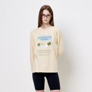 [플랙진]여성 노스텔지아 긴팔 티셔츠(PWTF3RLL20W)
