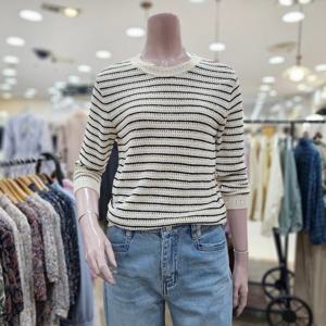 [BCBG]BCBG 릴리 스트라이프 니트 B5B3K407_DG