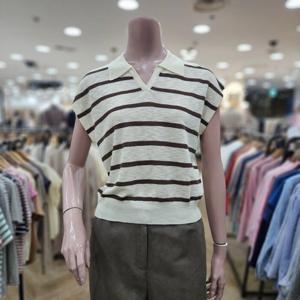 [BCBG]BCBG  t 오픈 스트라이프 니트 B5B6K491_DG