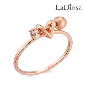 라디오사 18K 피어싱 겸용 여성반지 G18D-8457RM