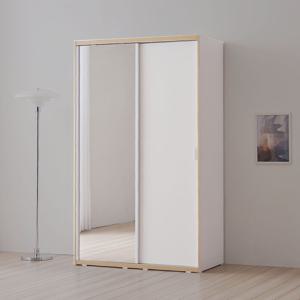 라자가구 비바 뉴빅 1200 슬라이딩 거울 옷장 선반형 LJY416