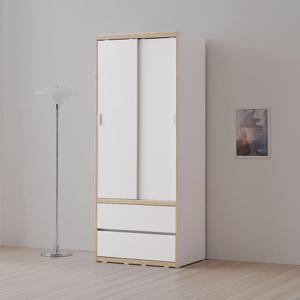 라자가구 비바 뉴빅 800 슬라이딩 서랍 옷장 행거형 LJY405