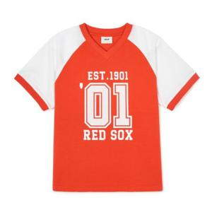 MLB 키즈 바시티 로고 반팔 티셔츠 A5 7ATSV0543 43RDL