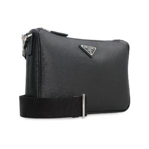 프라다 삼각로고 사피아노 레더 크로스백 801400