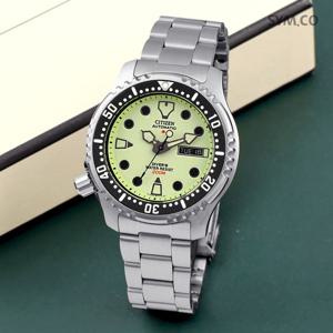 시티즌 NY0040-50W 프로마스터 마린 시리즈 다이버 오토매틱 남자 메탈 시계 c