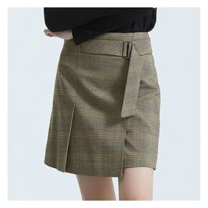 [미쏘]랩디테일 미니 스커트 (MIWWHC202G-T)