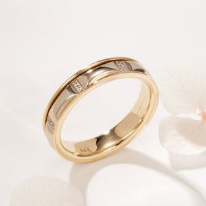 [비앤비골드] 14K 큐빅 마디컷 가드링 반지 SCW41927