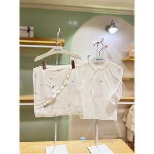 압소바HM (출산선물)리본코튼모달배냇저고리속싸개 2종 (Q9A2D10102)