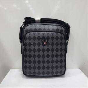 [몽크로스]체크 패턴 자가드 크로스백 MC7808-3DARK GRAY_GJA