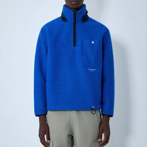 25 FW 스톤 아일랜드 Marina 마리나 하이넥 하프집업 스웨트셔츠 블루 6100025 S0X12 V00