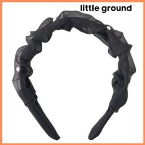 [리틀그라운드8] 루즈페(75A19-873-01)미니펄블랙헤어밴드 아동여아 악세사리 선물 데일리 코디 파티 모던