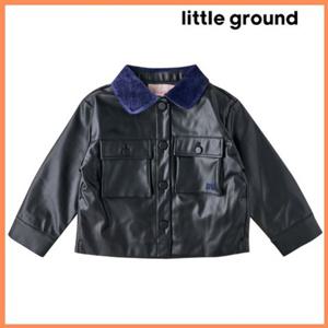 [리틀그라운드8] 루즈페(75A19-123-01)페이크레더자켓 아동여아 아우터 선물 데일리 가죽 코디 겨울