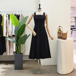 [포커스]  FM3C9OP5402_스퀘어넥 A라인 뷔스티에 롱원피스