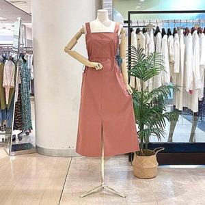 [파르베]  F23C53869_오버롤 포켓 스트링 원피스