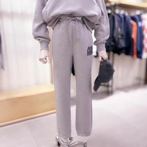 [시에로]  SJ4TSFS966_OSLO 자수 기모 조거팬츠