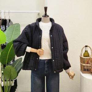 [포커스]  FW3J9JP5649_세로 누빔 패딩 점퍼